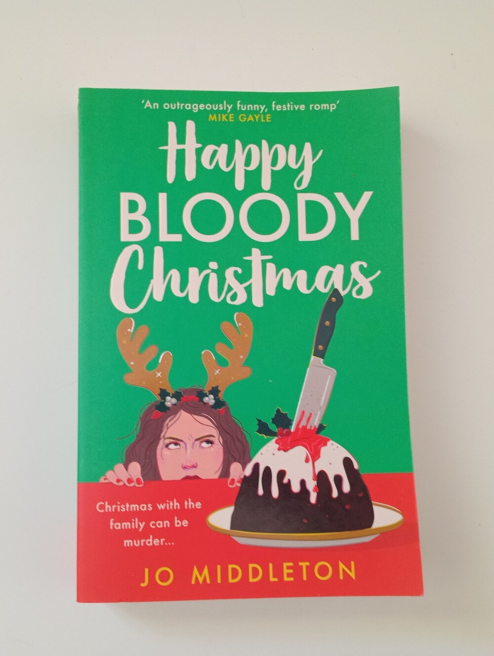 Happy Bloody Christmas by Jo Middleton 2024 Holiday Murder Mystery Paperback